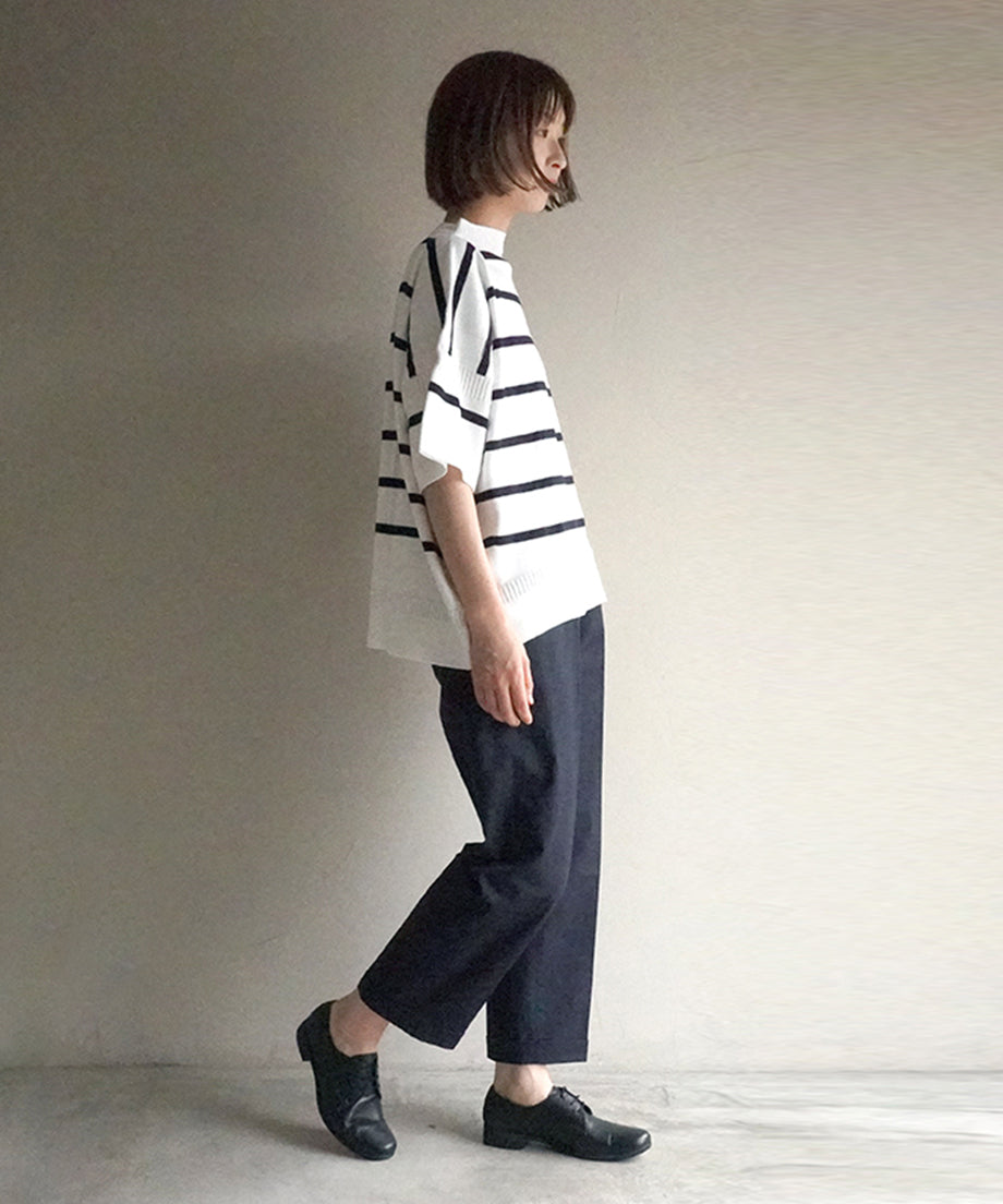 センタープレス ダブルパンツ / 4.Navy