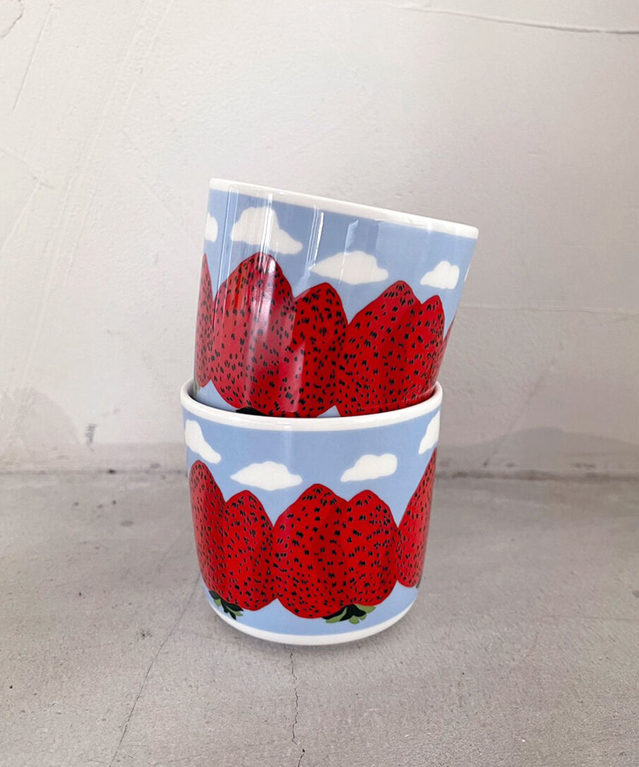コーヒーカップセット / Light Blue & Red