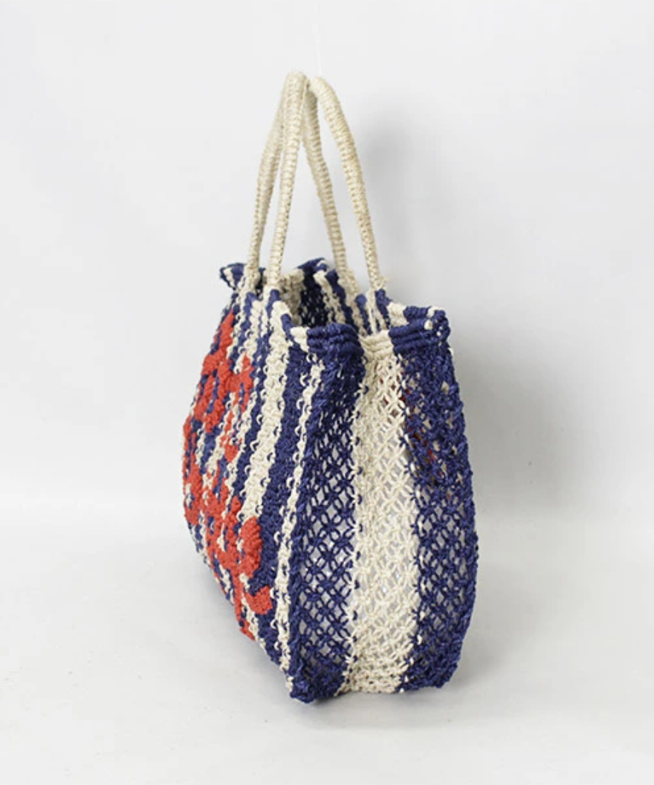 トートバッグ / Natural & Indigo