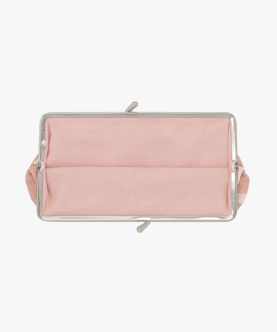 がま口ポーチ / White & Pink