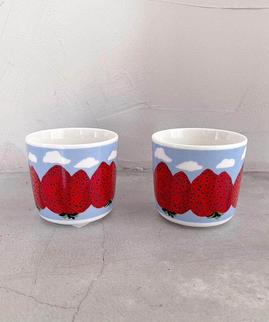 コーヒーカップセット / Light Blue & Red