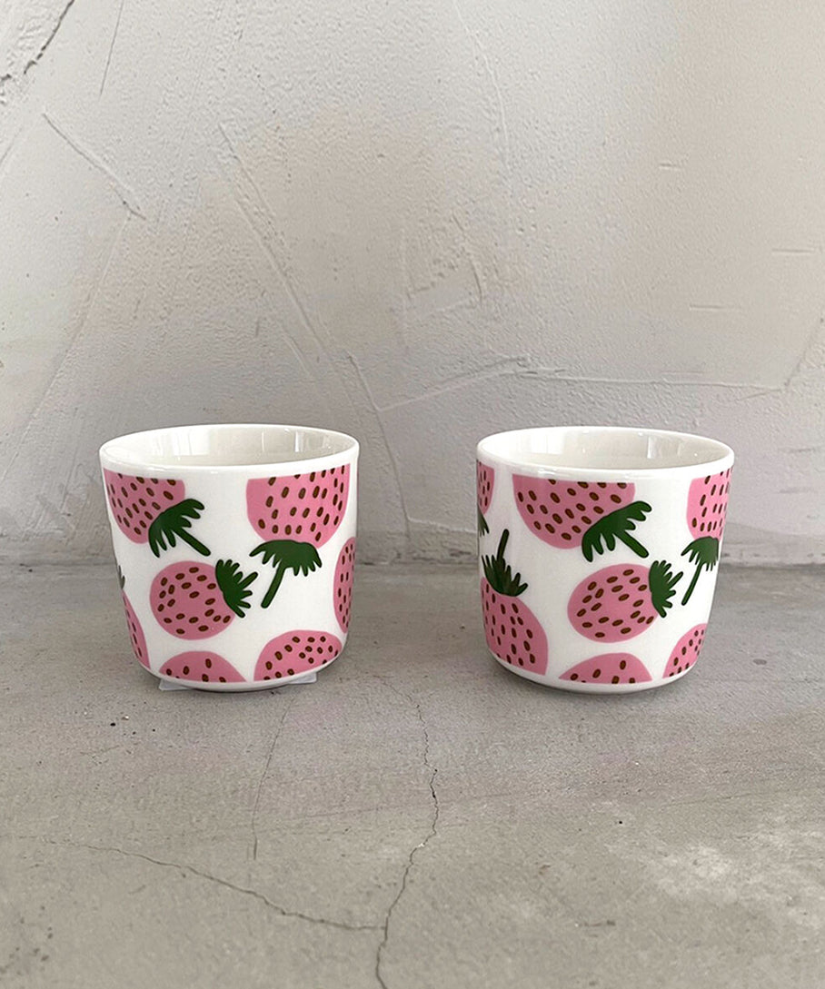 コーヒーカップセット / White & Pink