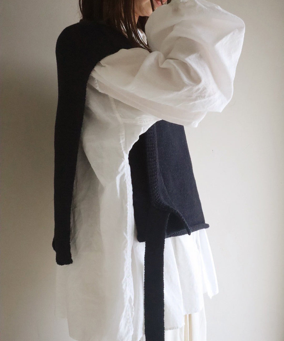 ニットベスト / Navy Black