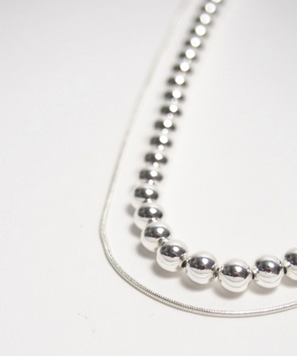 2連ネックレス / Silver