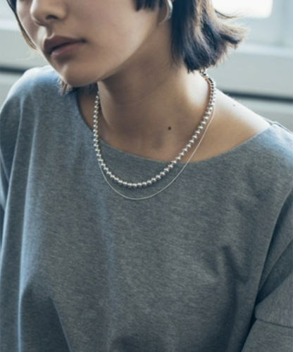 2連ネックレス / Silver