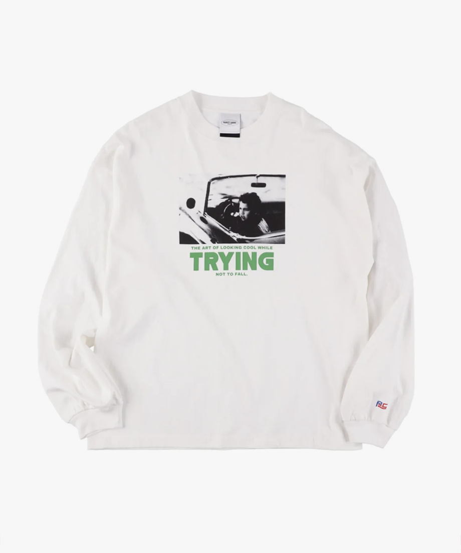ロングスリーブTシャツ / Off White-B