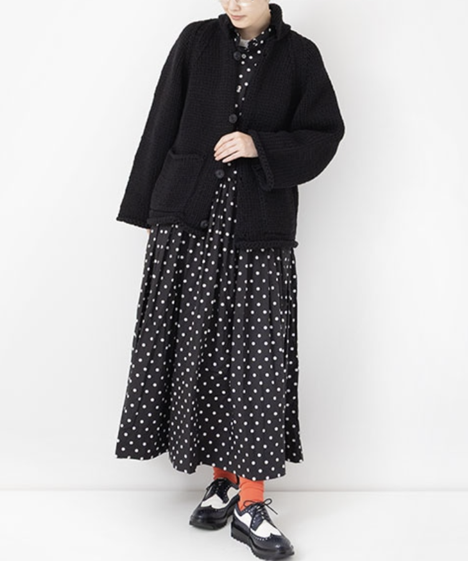 ニットジャケット / Black