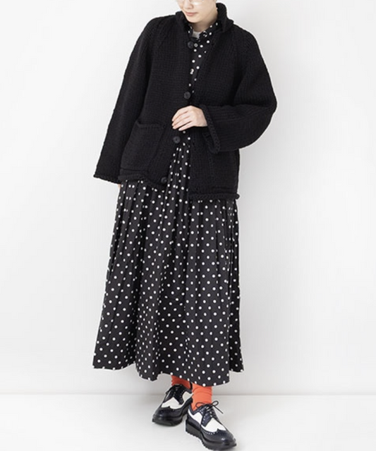 ニットジャケット / Black