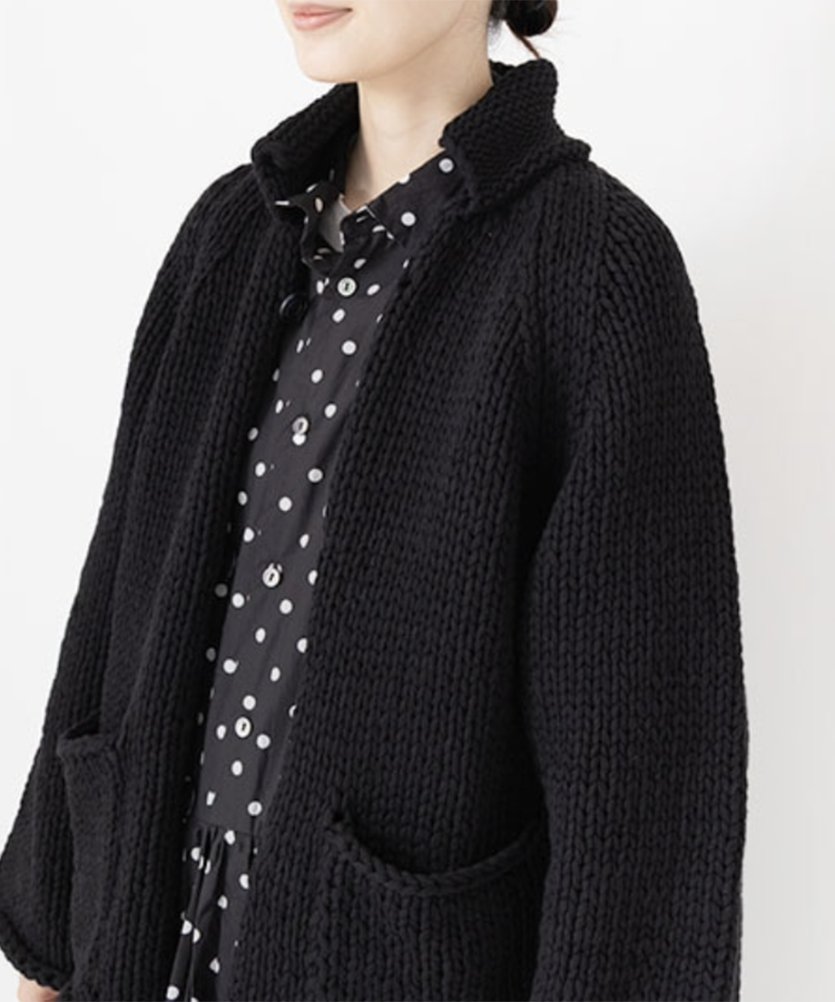 ニットジャケット / Black