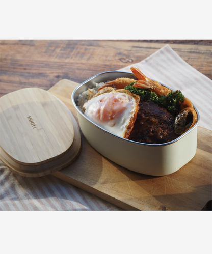 ランチボックス オーバル / White