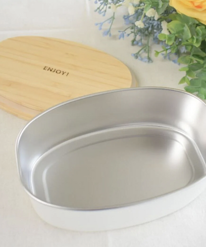 ランチボックス オーバル / White