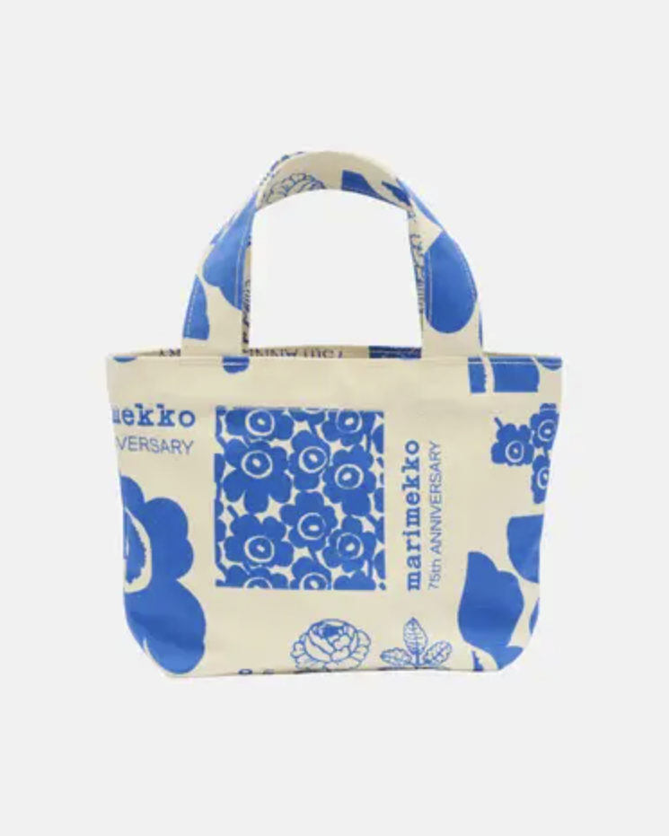 75th トートバッグ / Ivory & Blue