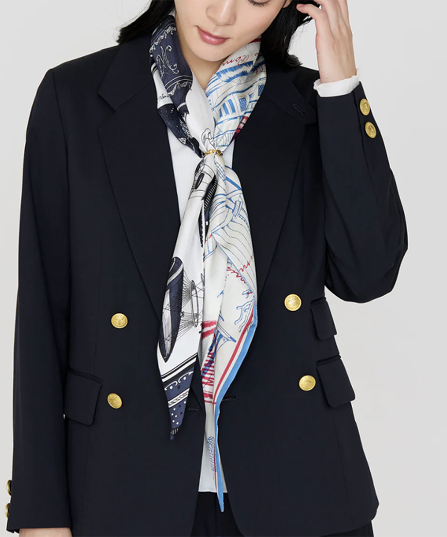 ストール / Navy