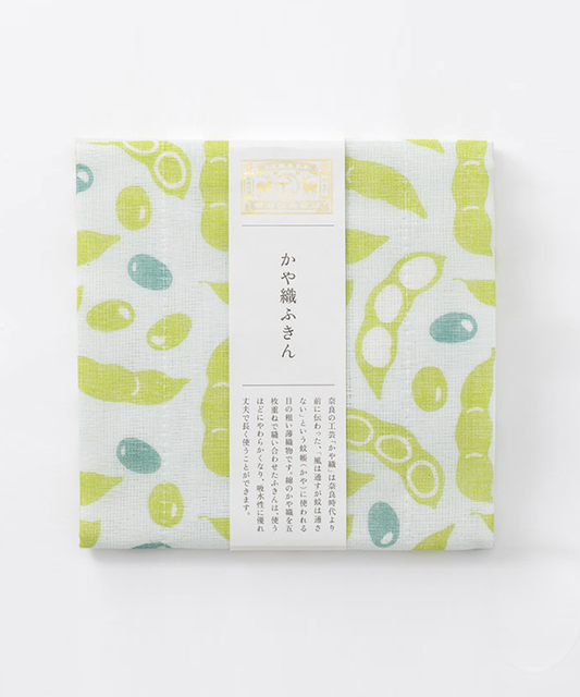 かや織ふきん / えだまめ