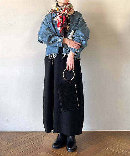 ニットワンピース / Black
