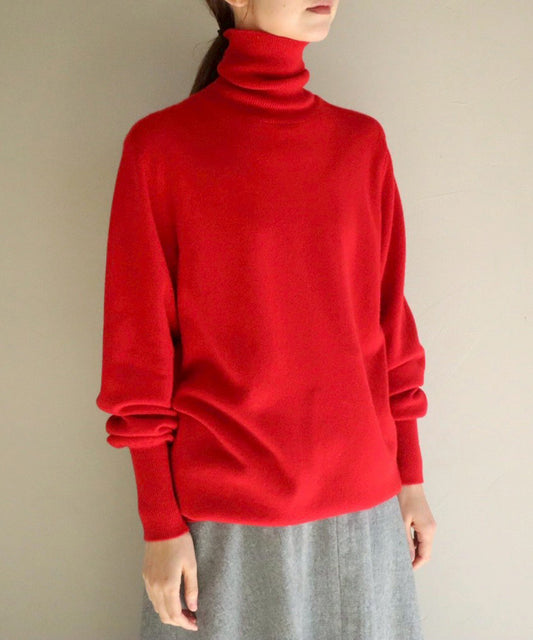 カシミヤセーター / Red