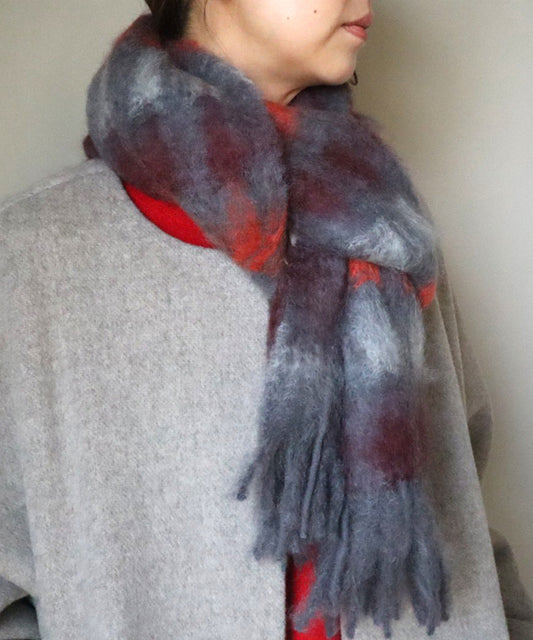 チェックストール / Gray