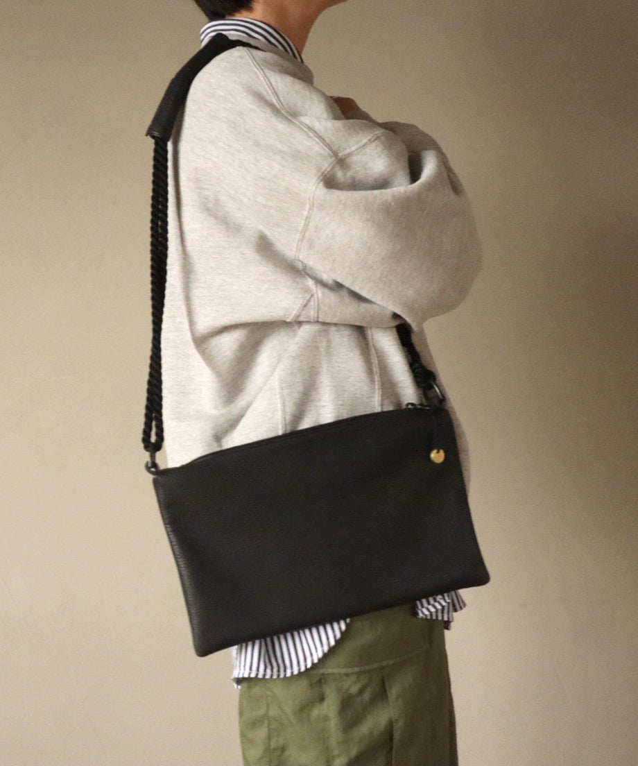 DEERSKIN POCHETEE / Black