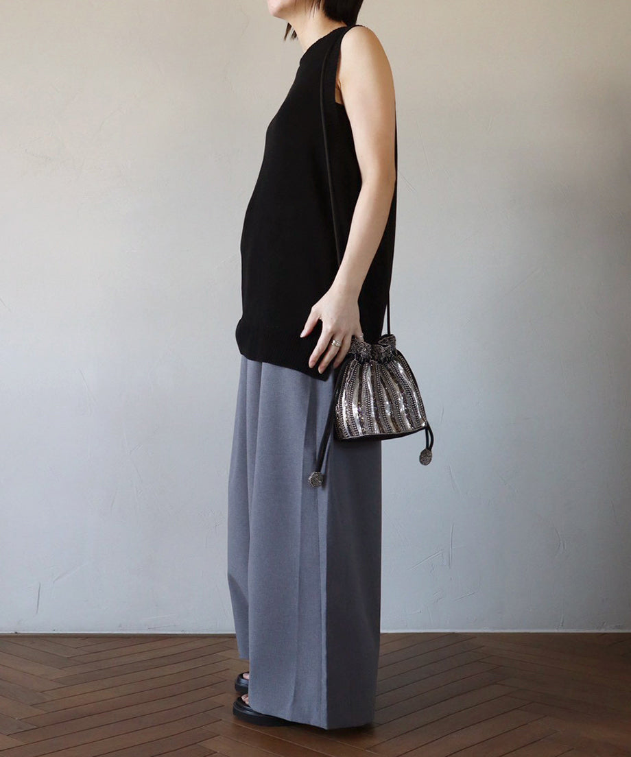 ワイドパンツ / Black