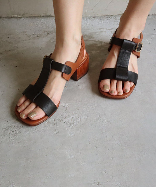 フラットサンダル / Negro & Cuero