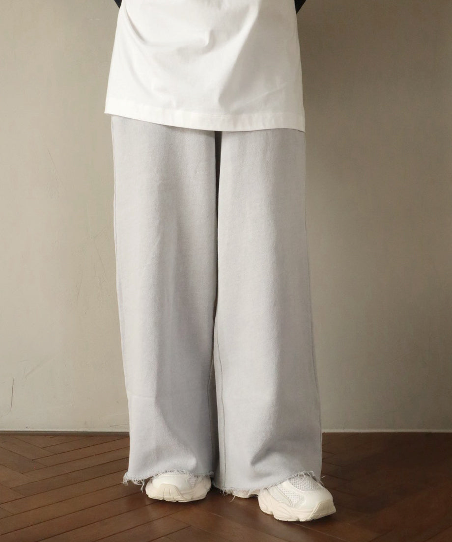 スウェットワイドパンツ / Grey