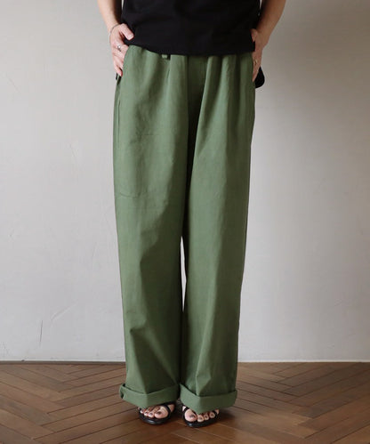 ワイドパンツ / Khaki