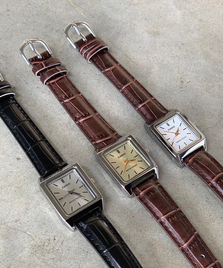 カシオスタンダード 腕時計 / Brown & Silver