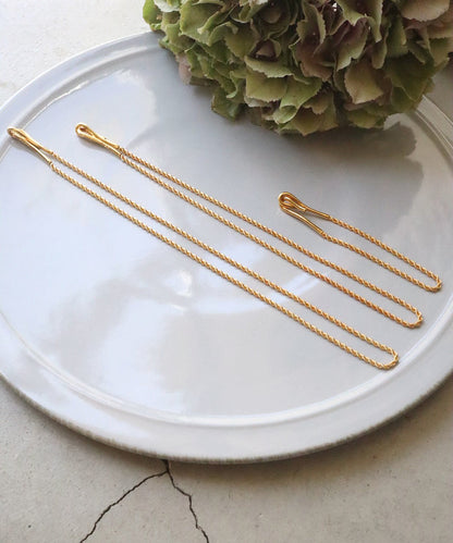 ツイストチェーンネックレス 40cm / Yellow Gold